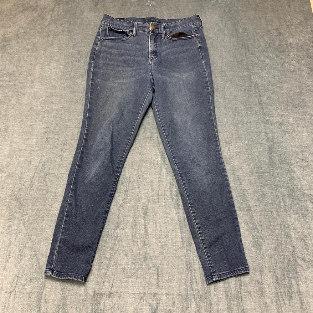 Aeropostale Jeans Womens 8 26x26 Blue Denim Cotton Stretch Skinny Leg Mid Rise